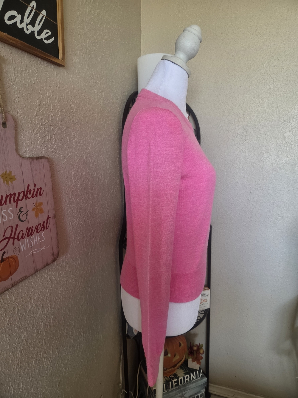 J. Crew Pink Scoopneck Lightweight Sweater - Picture 2 of 8
